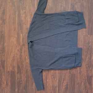 Navy blue debut sweater jacket,  size large